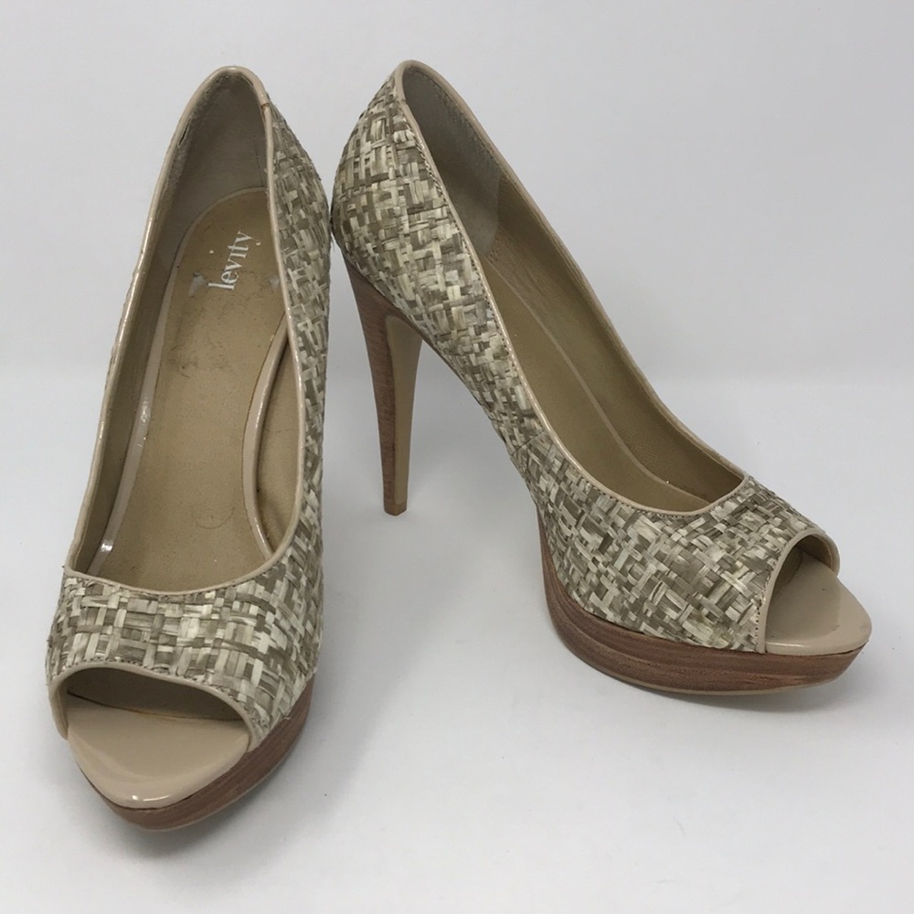 Levity Open Toe Heels